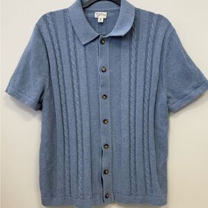 J Crew Men’s Cable Knit short sleeve sweater